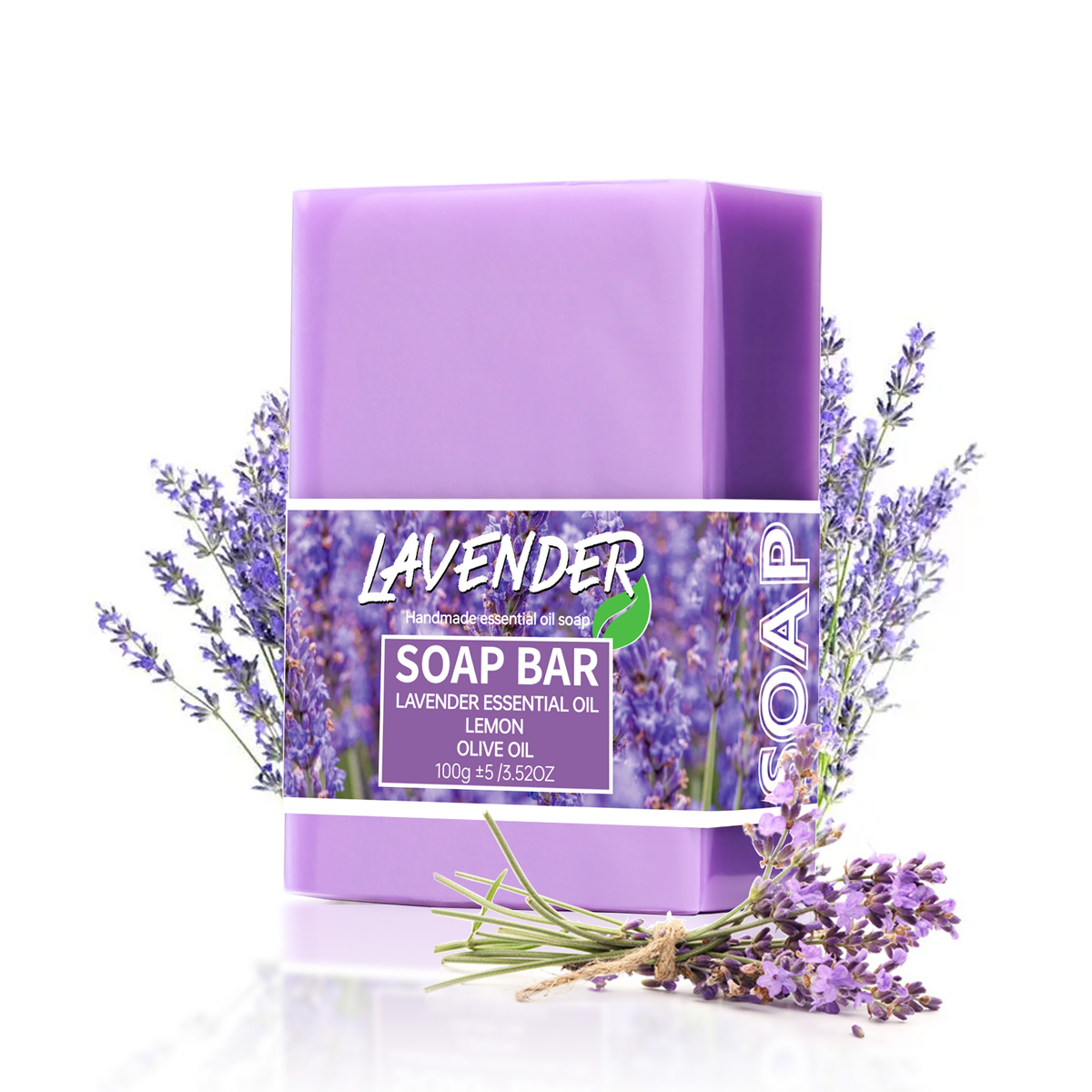 Essential Oil Soap - 100g Lavender Oil Handmade Glycerin Soap