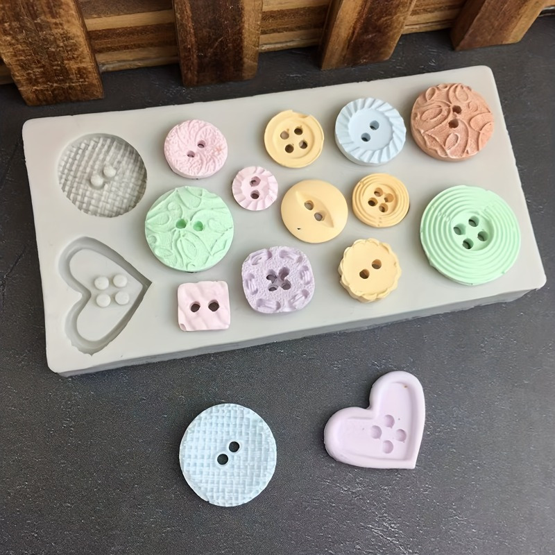 Soap Making Tools - Buttons Shape Silicone Mold Silicone Mold