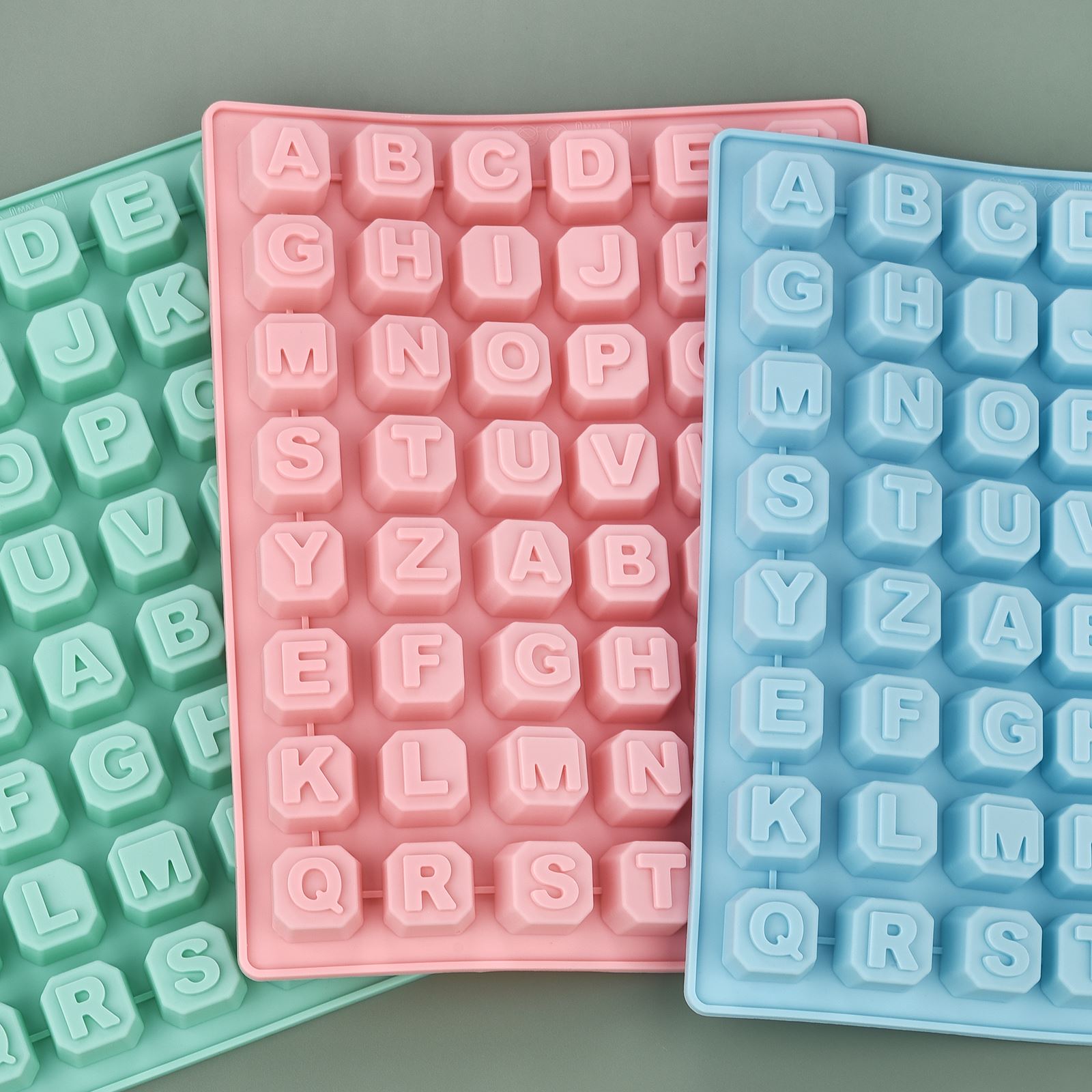 Soap Making Tools - 48 Letter Enghish Alphabet letter Silicone