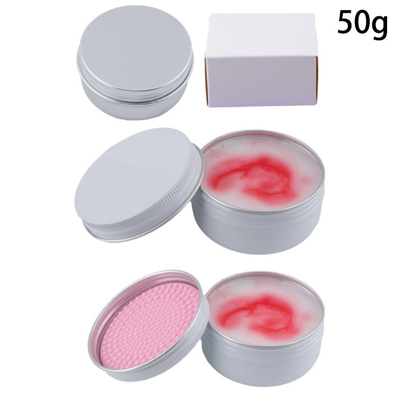 Soap Making Tools - 50g Honey Peach Silicone Makeup Brush