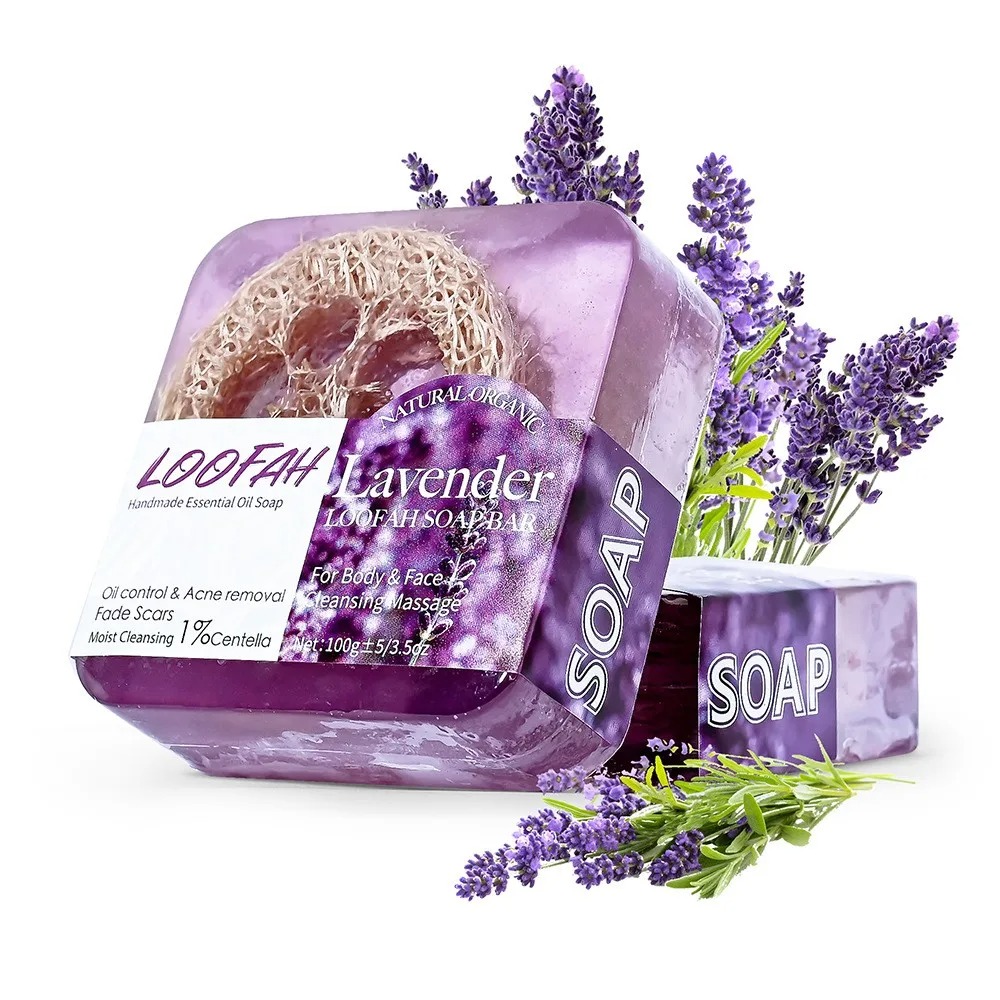 Essential Oil Soap - 100g Organic Lavender Essential Oil Soap,