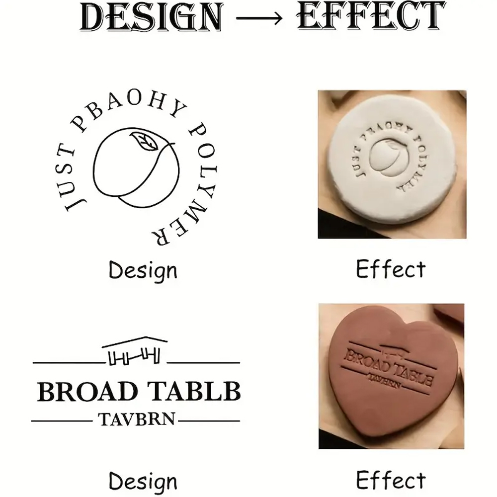 Custom Pottery Stamp for Clay  - Soap Stamp Custom recension och pris
