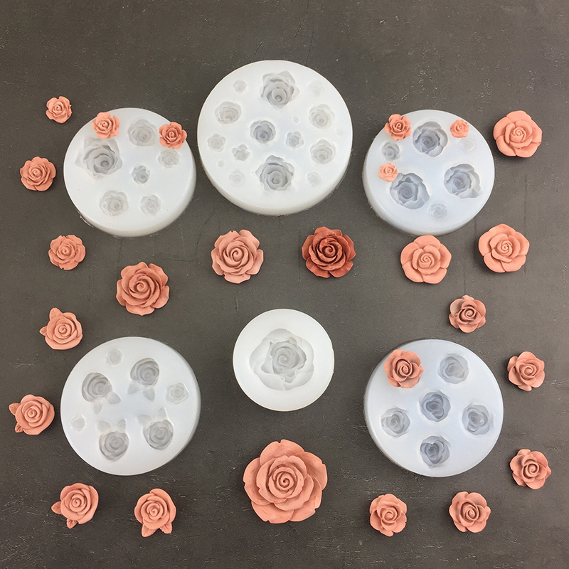 3D Rose Flower Shape Leaf Sili - Soap Making Tools recension och pris