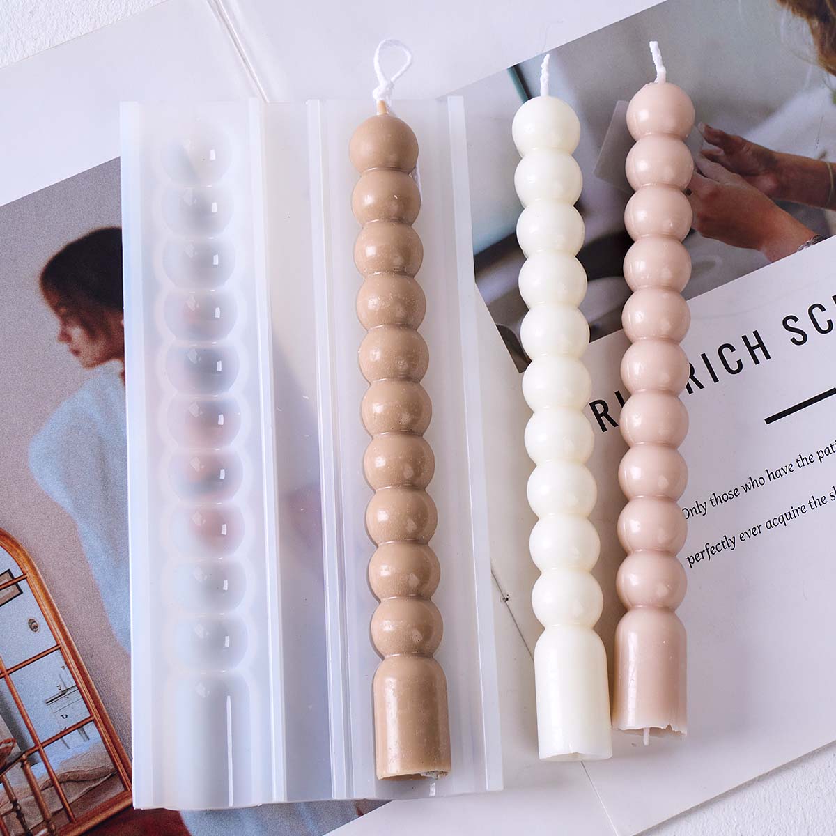 3D Long Stripes Bubble Bead Pi - Soap Making In Home recension och pris