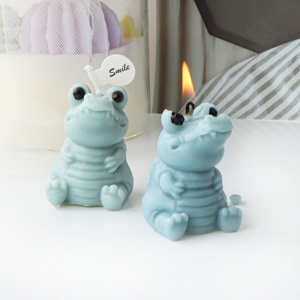 3D Cute Crocodile Candle Silic - Soap Making In Home recension och pris
