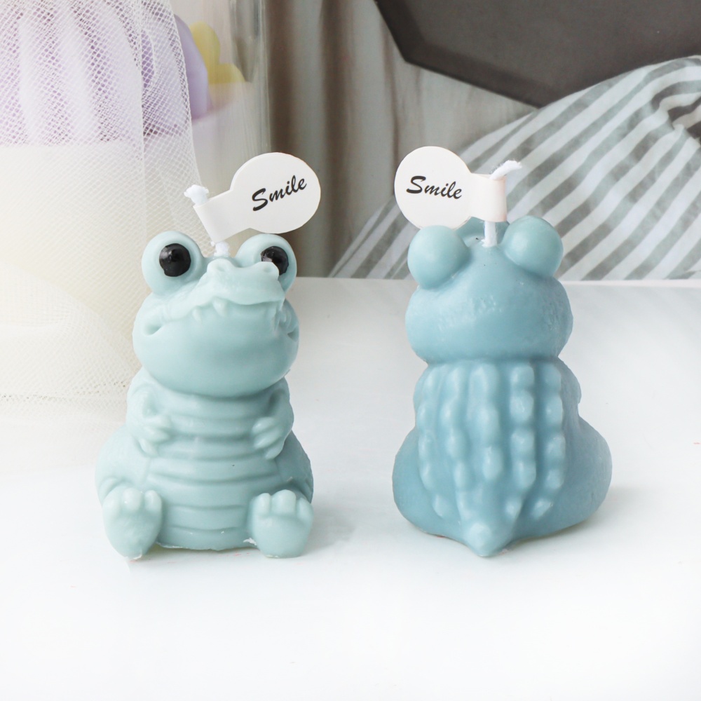 3D Cute Crocodile Candle Silic - Soap Making In Home recension och pris