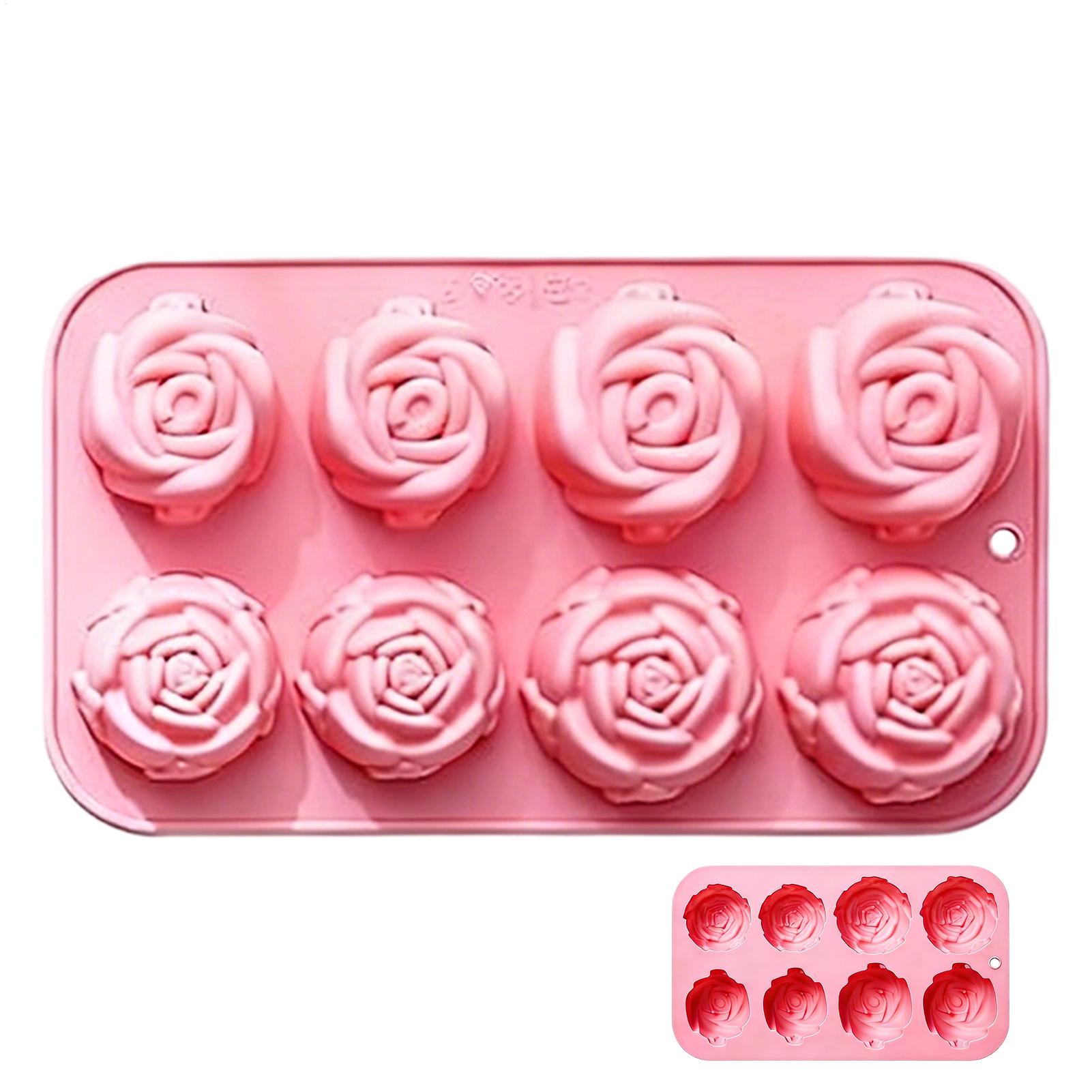 8 Holes Rose Flower Silicone M - Soap Making In Home recension och pris